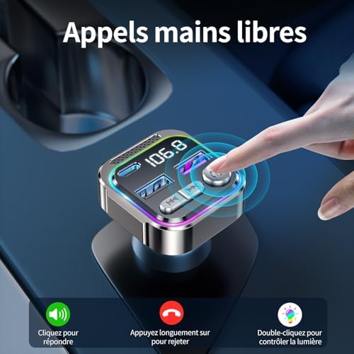 Vue 4 de Gizmovine Transmetteur Fm Bluetooth