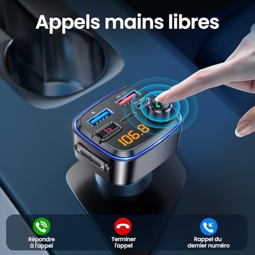 Vue 4 de Gizmovine Emetteur Bluetooth Voiture