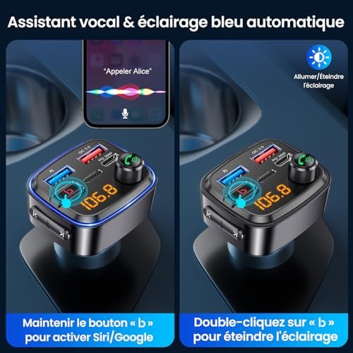Vue 6 de Gizmovine Emetteur Bluetooth Voiture