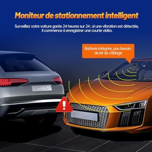 Vue 4 de Volam Dashcam Voiture Avant