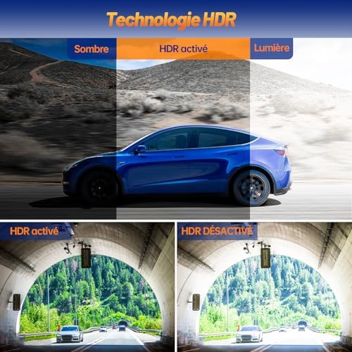 Vue 6 de Volam Dashcam Voiture Avant