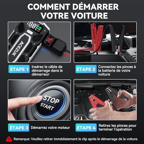 Vue 6 de Acezuk Booster Batterie Voiture