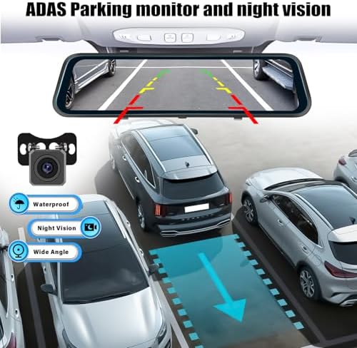 Vue 3 de Camecho Wifi Miroir Dashcam