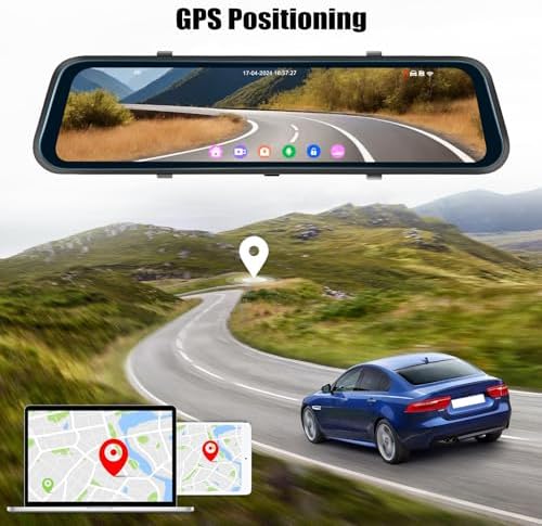 Vue 6 de Camecho Wifi Miroir Dashcam