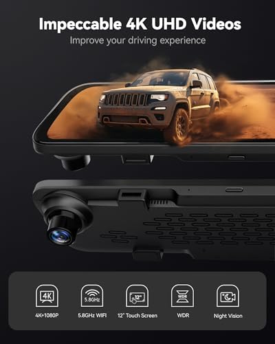 Vue 2 de Wolfbox Retroviseur Dash