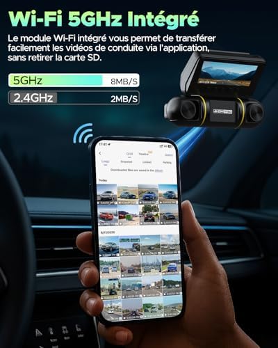 Vue 5 de Lamtto Degres Dashcam Voiture
