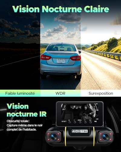 Vue 6 de Lamtto Degres Dashcam Voiture