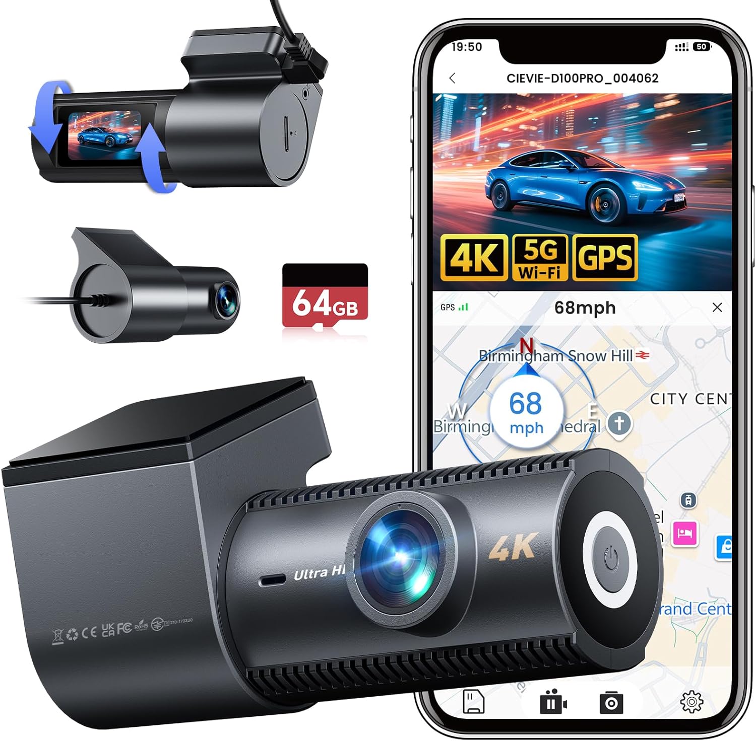 Cievie Dashcam Voiture