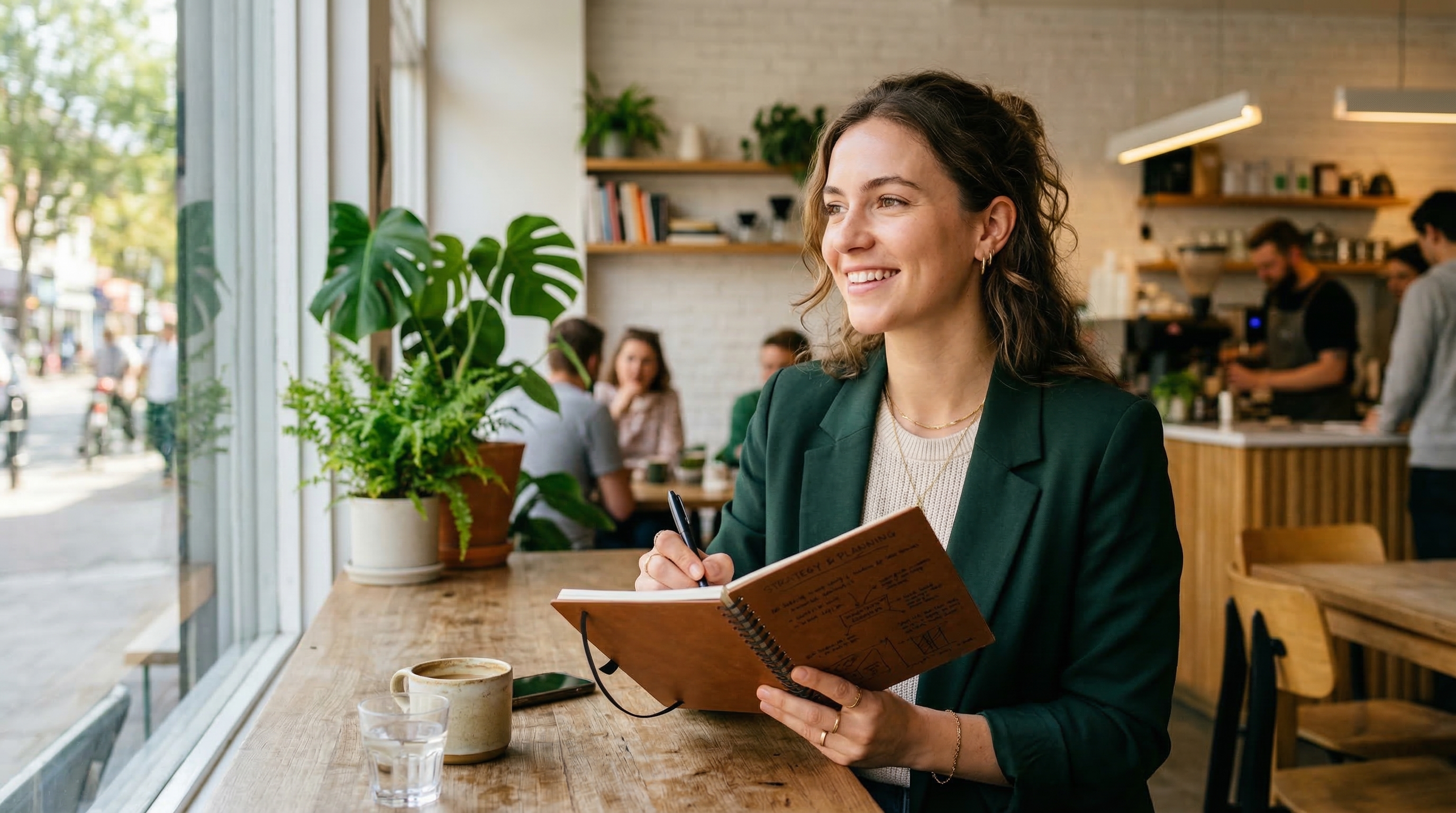 Entrepreneur planning a small business startup