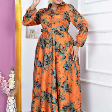 Full-length floral maxi dress