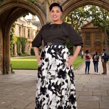 Elegant Official Floral Maxi Dress with Puff Sleeves