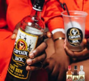 Big bottle of captain Jack 