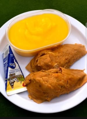 Moi Moi and Pap/custard package 