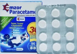 Emzor Paracetamol tablets 