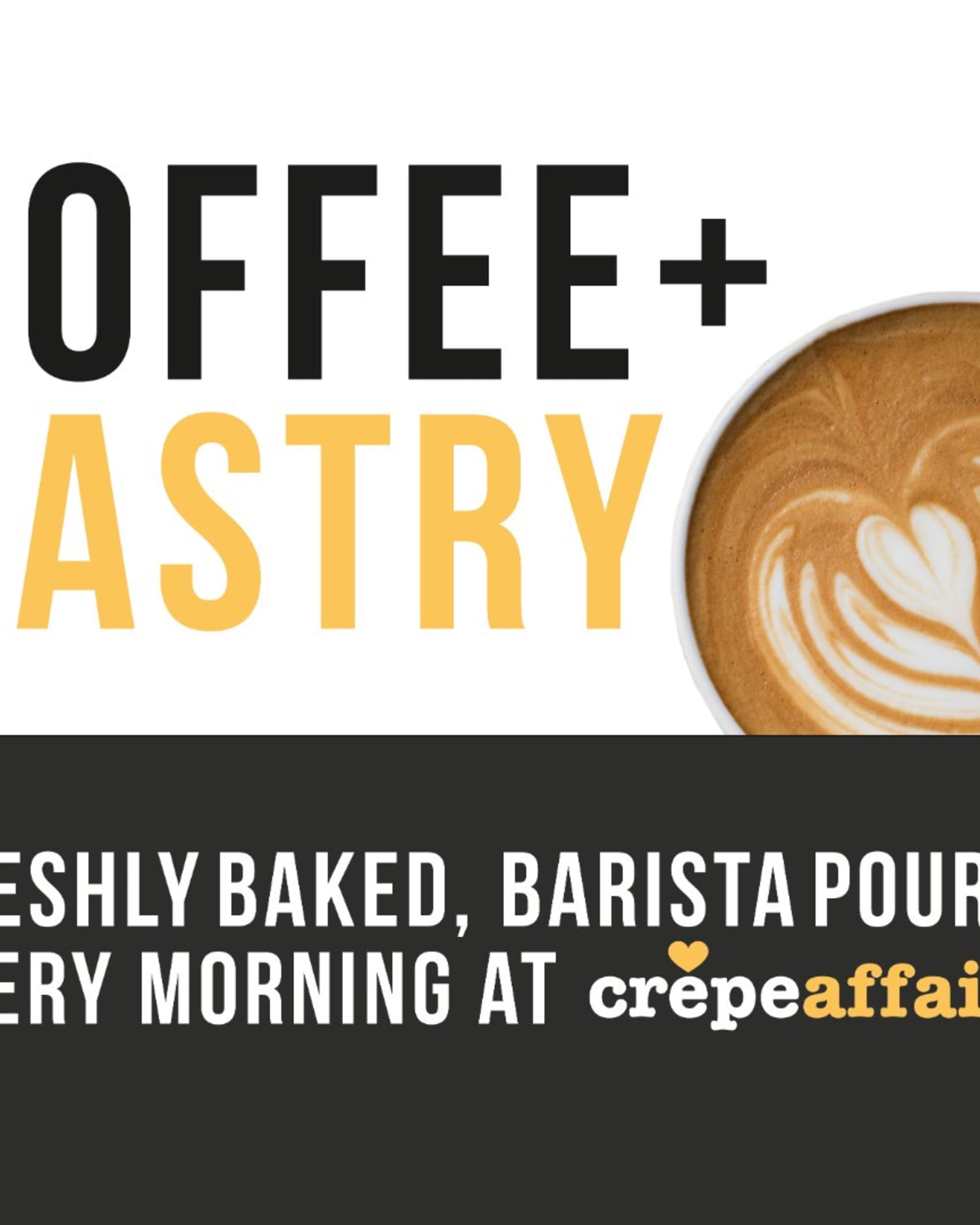 £4.95 Coffee & Pastry