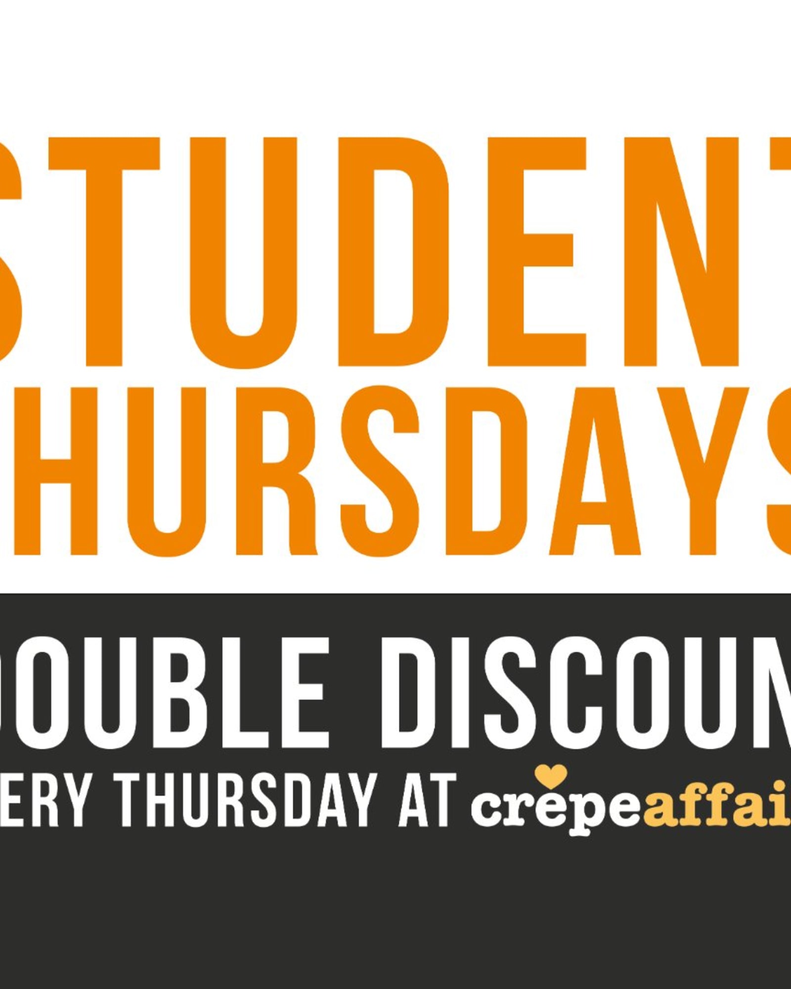 STUDENT DOUBLE DISCOUNT