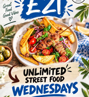 Unlimited Greek Street Food Wednesdays 🇬🇷🔥