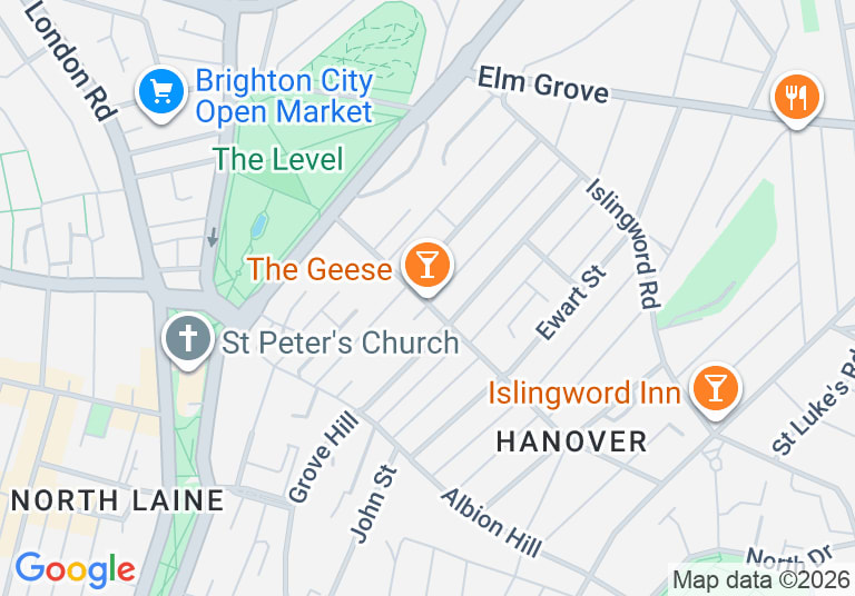 Map showing The Geese