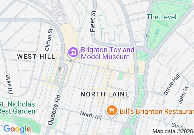 Map showing North Laine Cafe