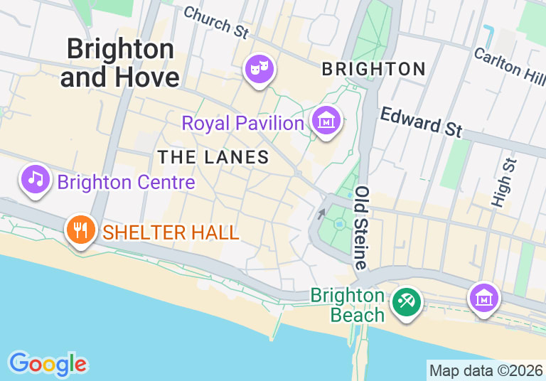 Map showing The House Restaurant