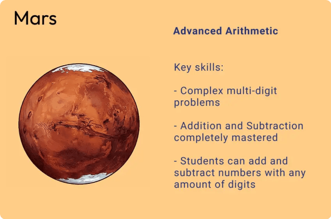 Mars - Math Learning Topic Revealed