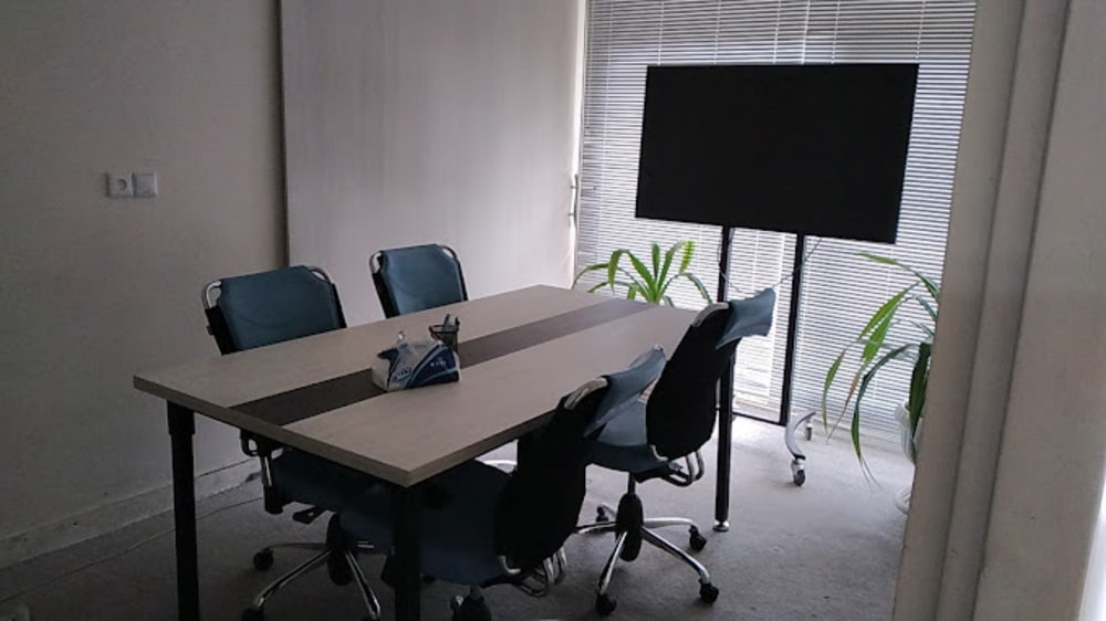 Blue-White Coworking Space