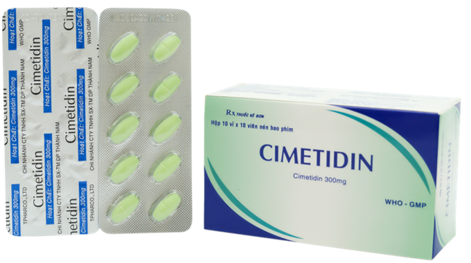 Cimetidine 300mg Thành Nam (Hộp 10 Vỉ x 10 Viên)