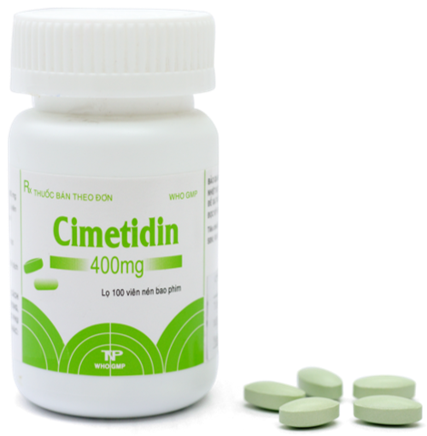 Cimetidin 400mg Thành Nam (Chai 100 Viên)