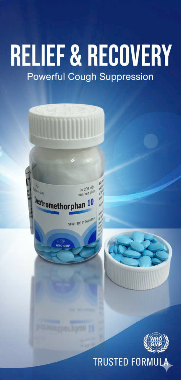 Dextromethorphan 10mg Thành Nam (Chai x 200 Viên)