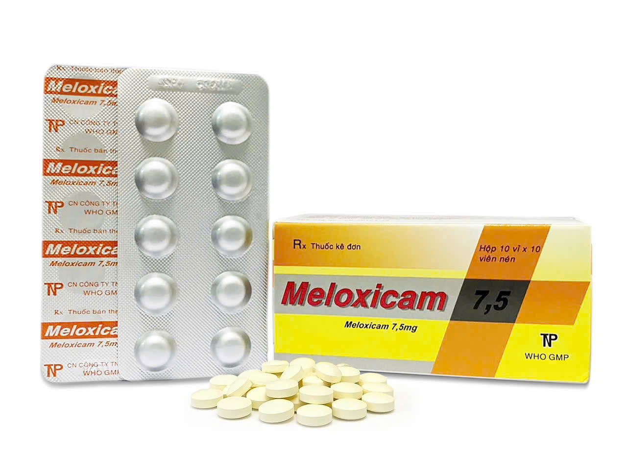Meloxicam 7.5mg Thành Nam (Hộp 10 Vỉ x 10 Viên)