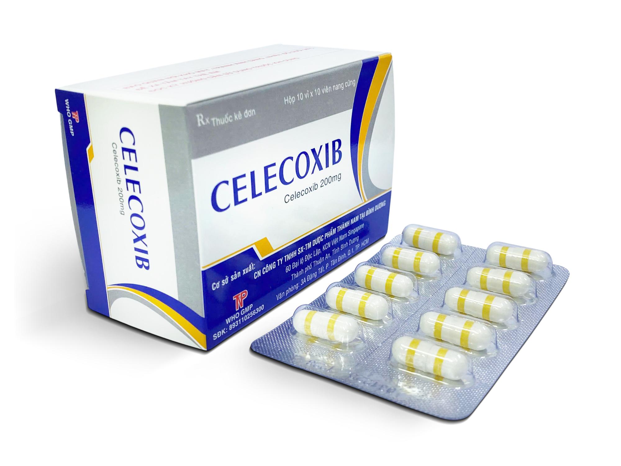 Celecoxib 200mg Thành Nam (Hộp 10 Vỉ x 10 Viên)