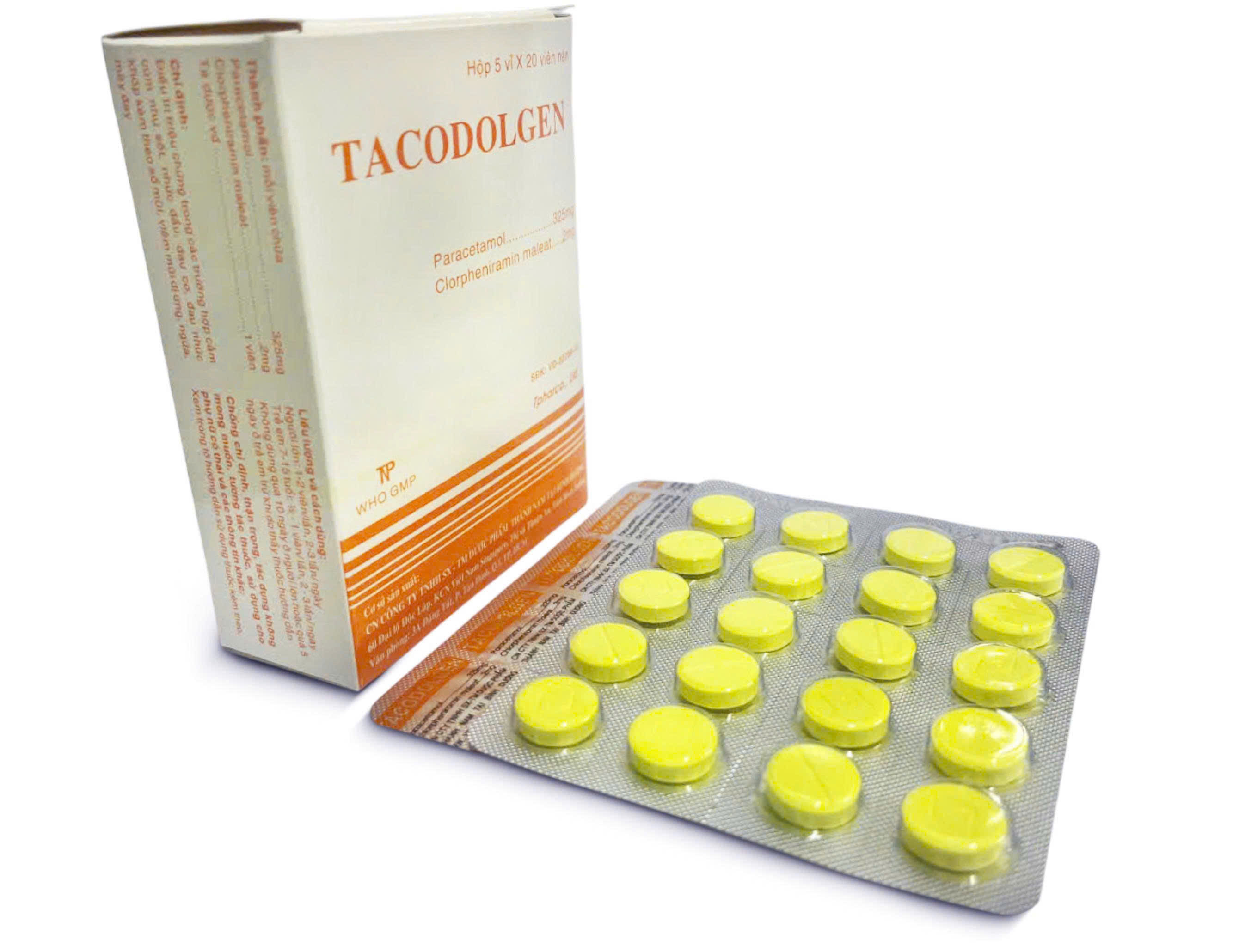 Tacodolgen Thành Nam (Hộp 5 Vỉ x 20 Viên)