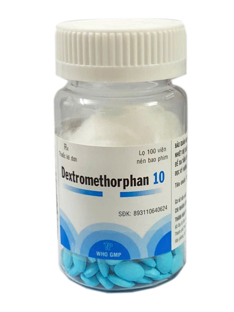 Dextromethorphan 10 Thành Nam (Chai 100 Viên)