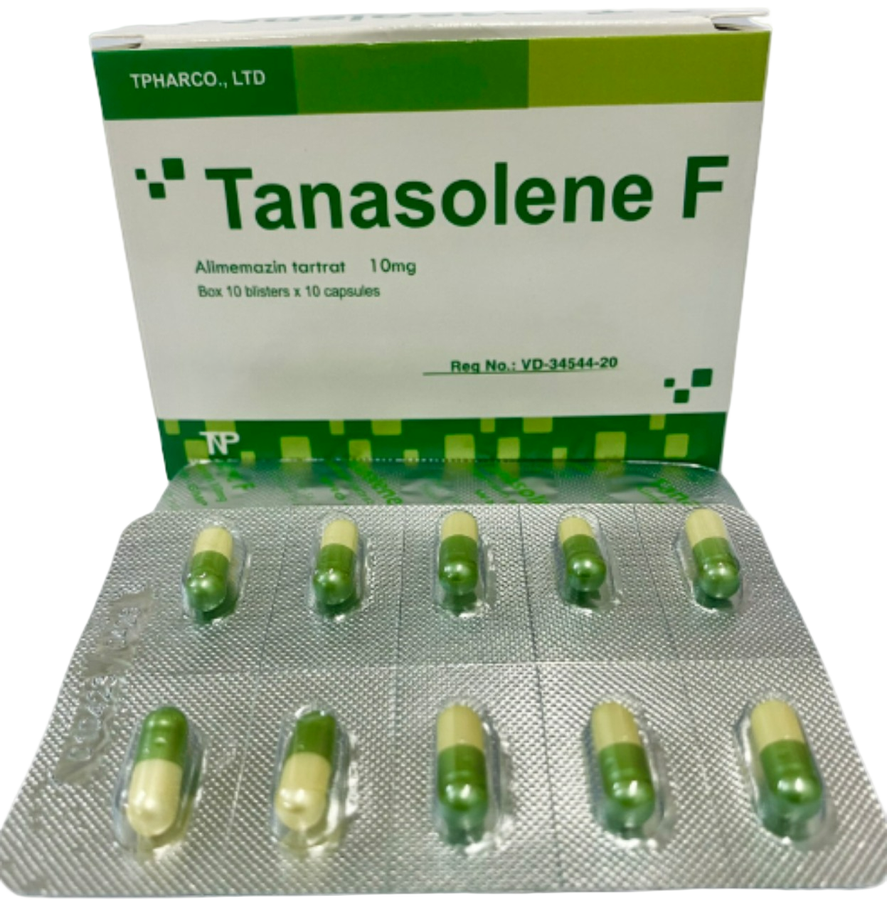 Tanasolene F Thành Nam (Hộp 10 Vỉ x 10 Viên nang)