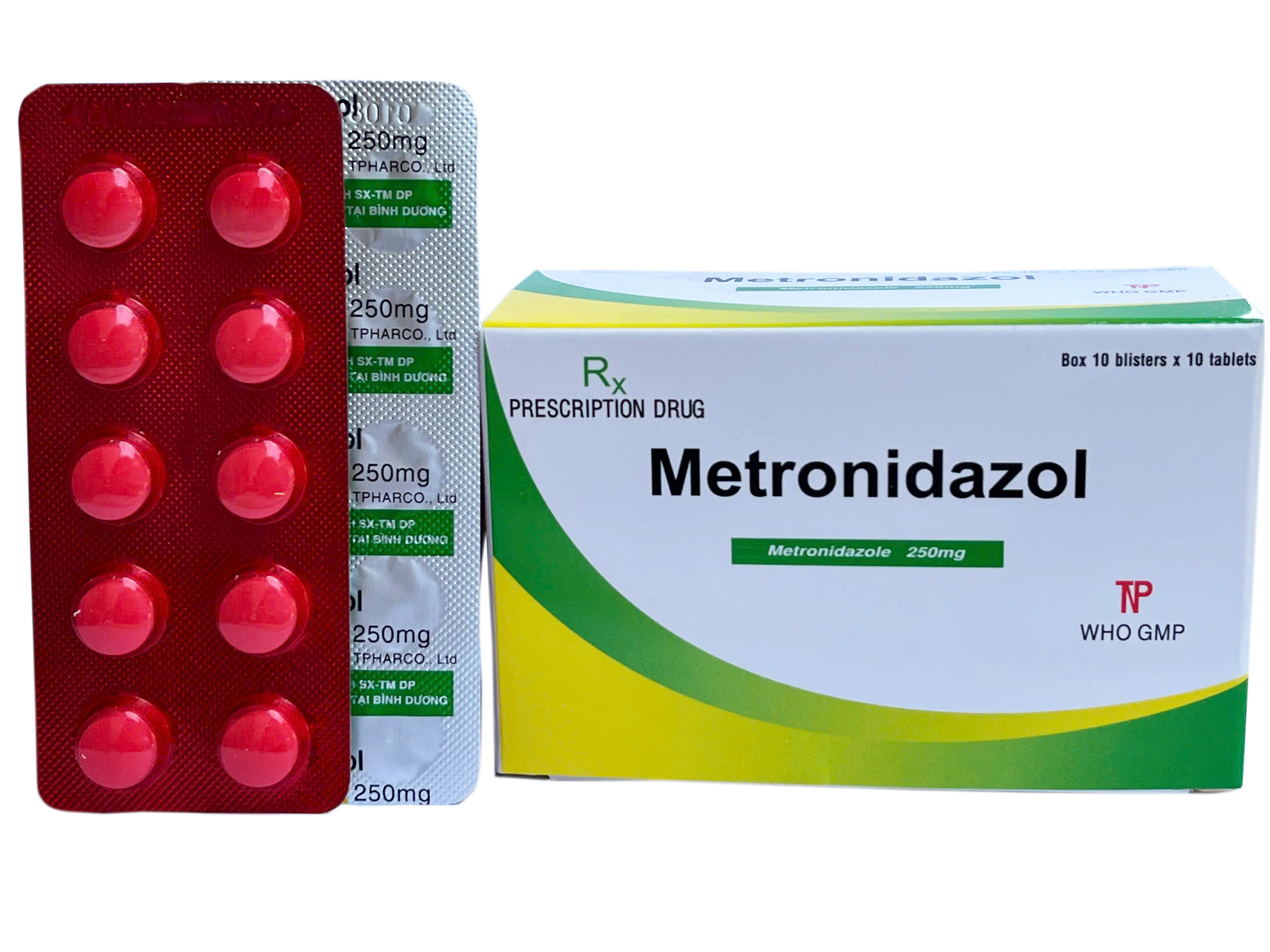 Metronidazol Thành Nam (Hộp 10 Vỉ x 10 Viên)