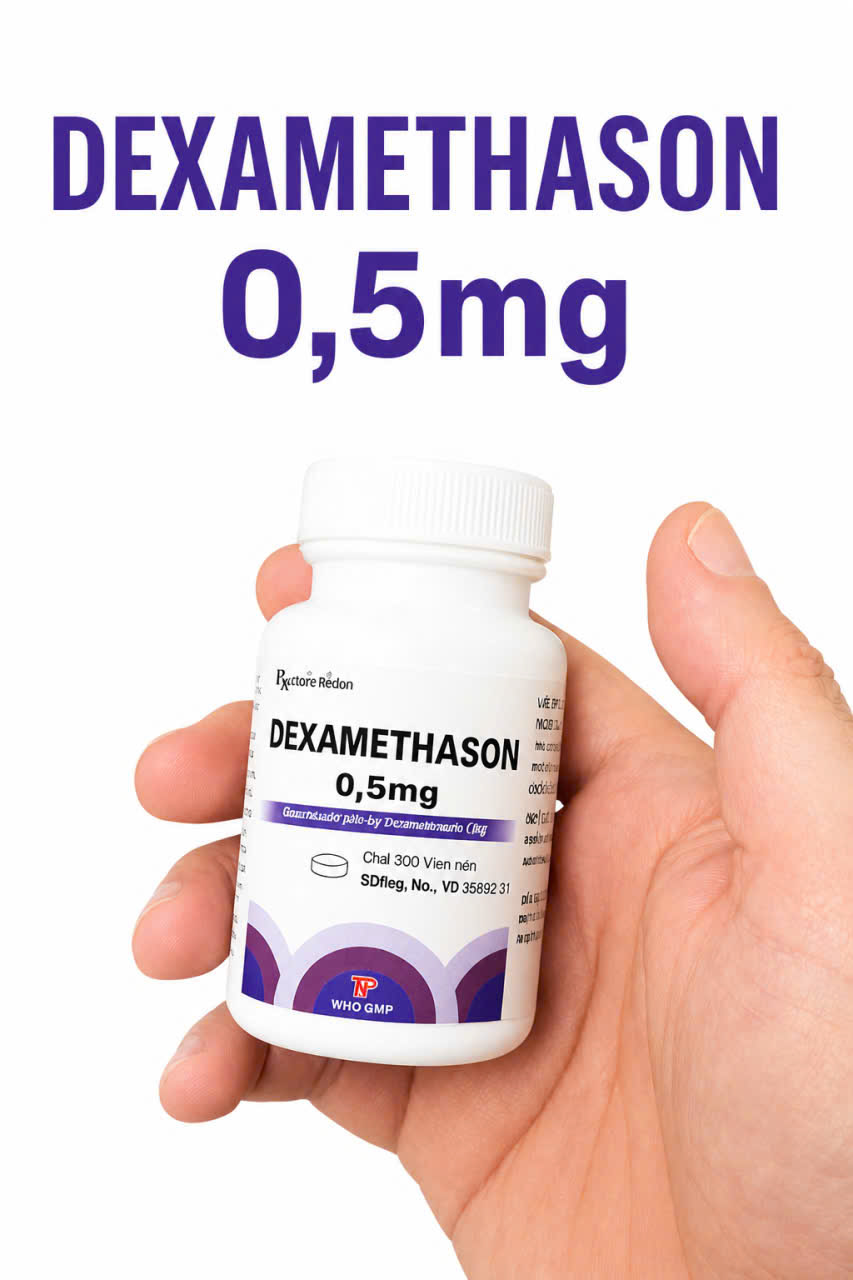 Dexamethasone Thành Nam (Chai 500 Viên)