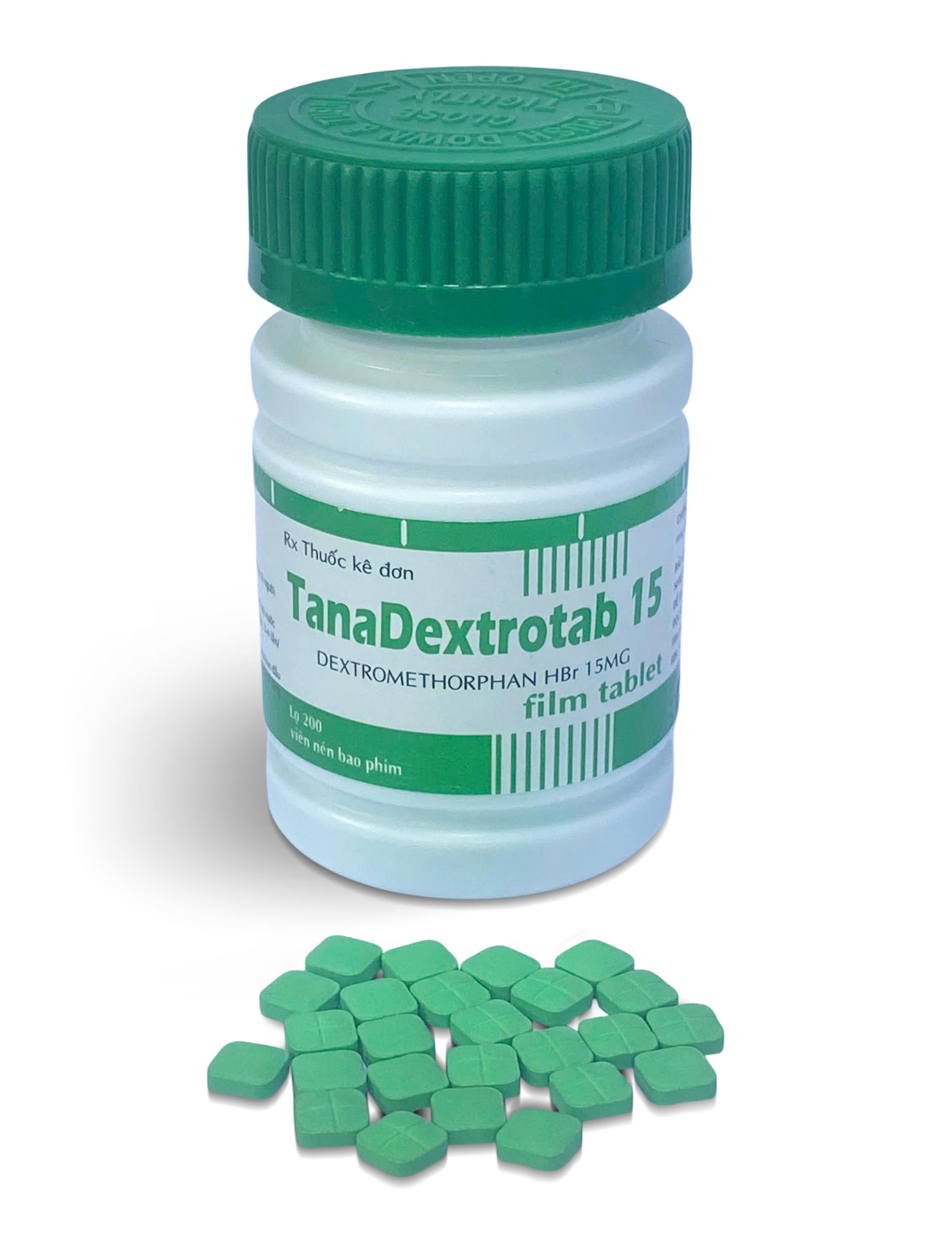 Dextromethorphan 15mg Thành Nam (Chai 200 viên nén)