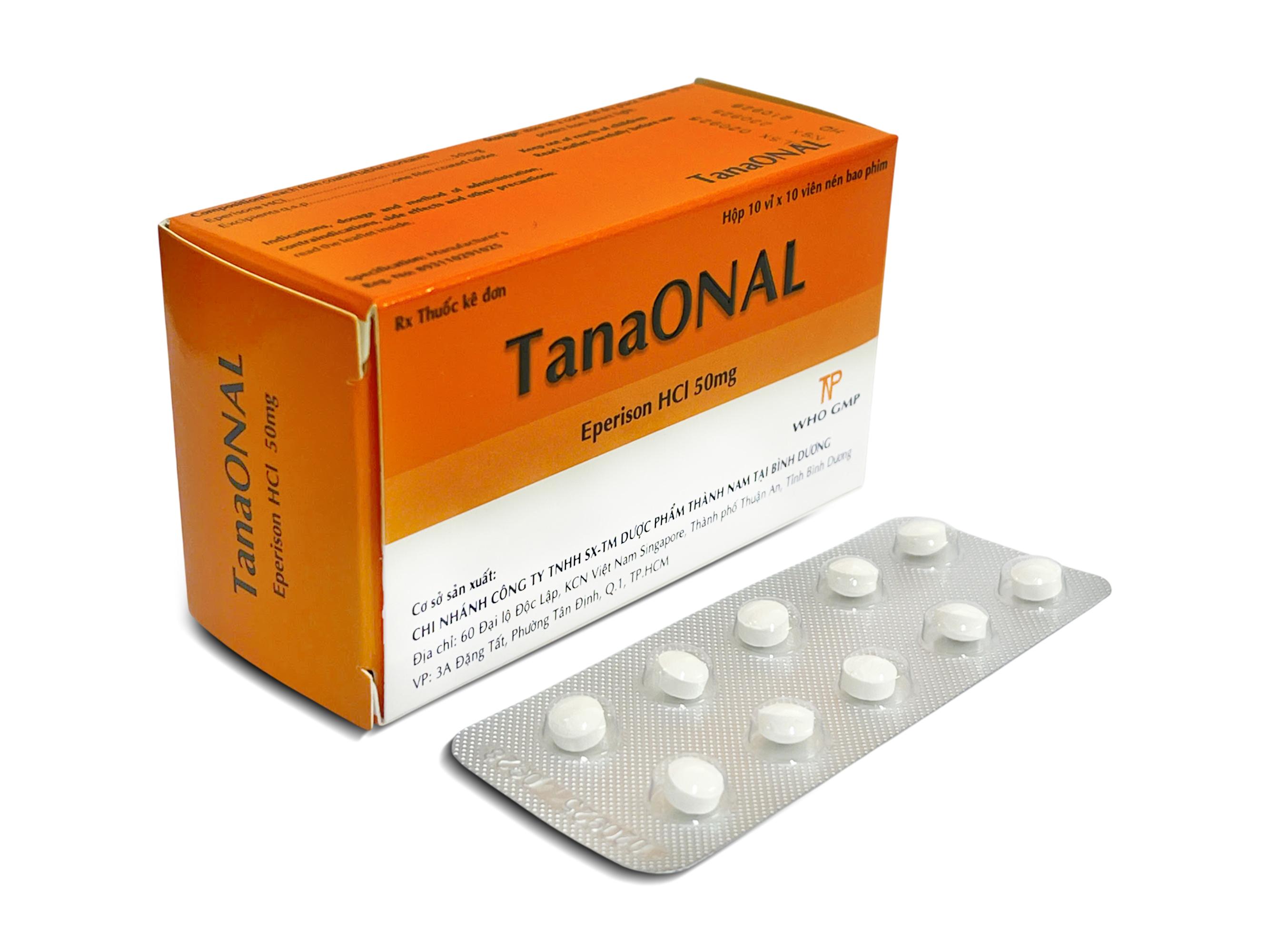 TanaOnal 50mg Thành Nam (Hộp 10 Vỉ x 10 Viên)