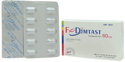 Fedimtast 60mg Thành Nam (Hộp 3 Vỉ x 10 Viên)