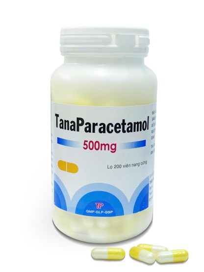 TanaParacetamol 500mg Viên Vàng Thành Nam (Chai 200 Viên)