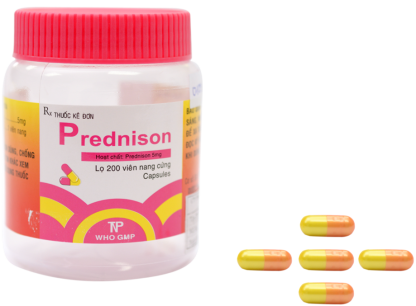 Prednison (Đỏ Cam-Vàng) Thành Nam (Chai 200 Viên)