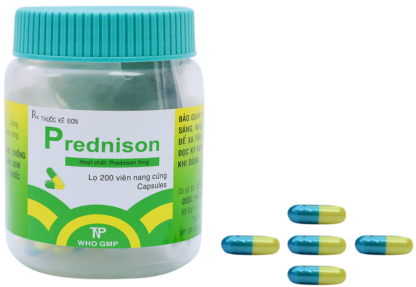 Prednison (Xanh Dương - Vàng) Thành Nam (Chai 200 Viên)