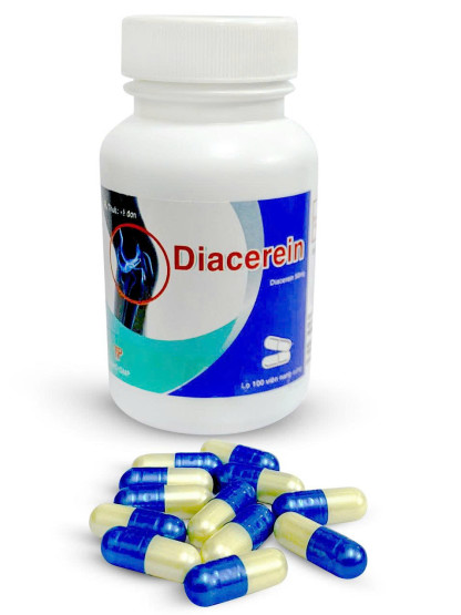 Diacerein 50mg Thành Nam (Chai/100 Viên)