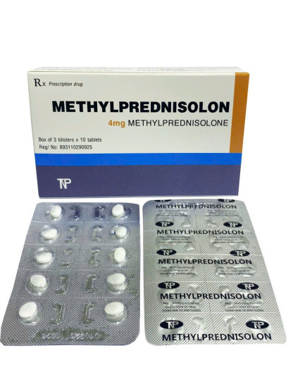 Methylprednisolon 4mg Thành Nam (Hộp 3 Vỉ x 10 Viên)
