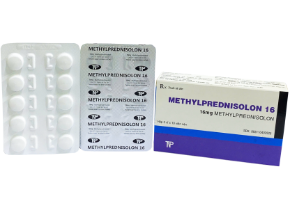 Methylprednisolon 16mg Thành Nam (Hộp 3 Vỉ x 10 Viên)