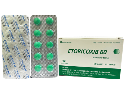 Etoricoxib 60mg Thành Nam (Hộp 100 Viên)