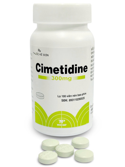 Cimetidin 300mg Thành Nam (Chai 100 viên tròn)