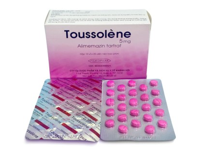 Toussolene 5mg Thành Nam (Hộp 10 Vỉ x 25 Viên)