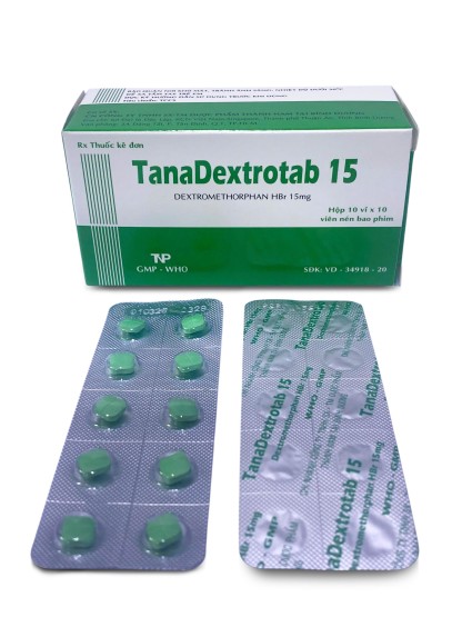 Dextromethorphan 15mg Thành Nam (Hộp 100 viên nén)