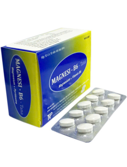 Magnesium - B6 - Tana Thành Nam (Hộp 10 Vỉ x 10 Viên)